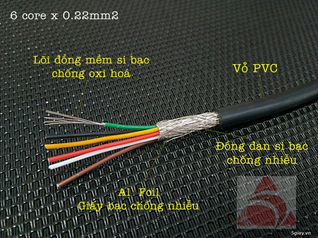 Cáp tín hiệu cân điện tử 4c x 0.22mm2 - 2