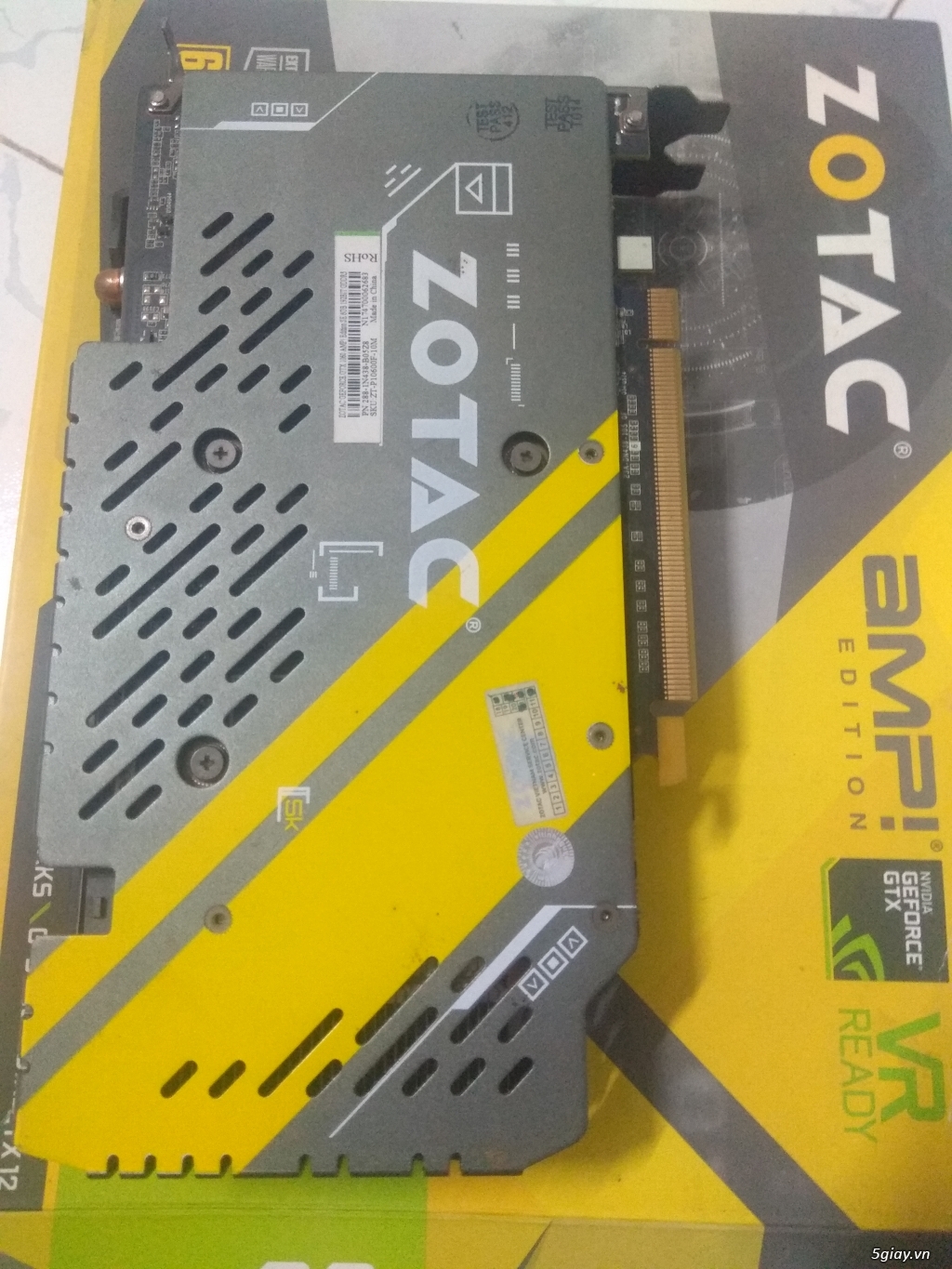 VGA Zotac GTX 1060 AMP Edition 6G HÀng Nhà Dùng - 3