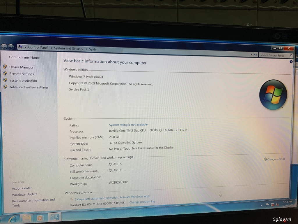 Cần bán CPU Core 2 Duo và màn hình Samsung 22” - 1