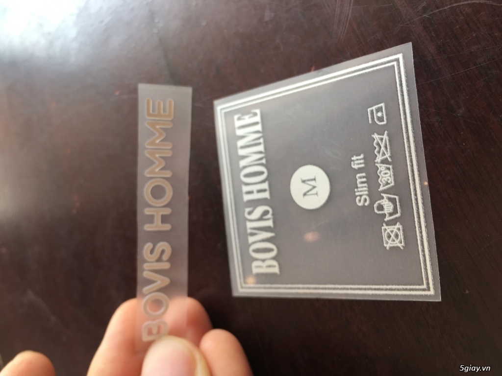 Nhãn ép nhiệt ( tem mác ép nhiệt)