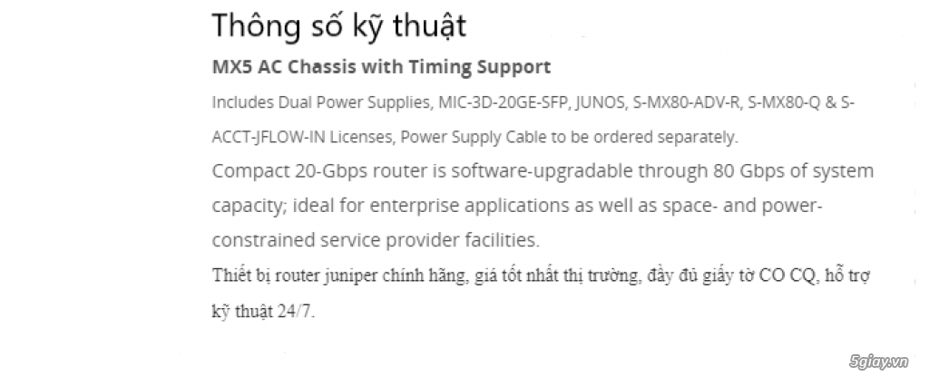 MX5 AC Chassis with Timing Support (MX5-T-AC)