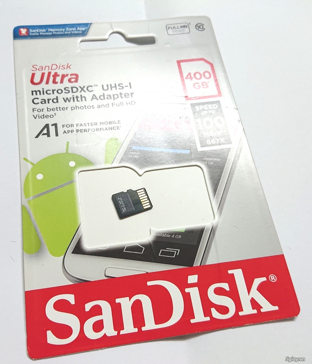 Thẻ nhớ micro SD Sandisk A1 - 1