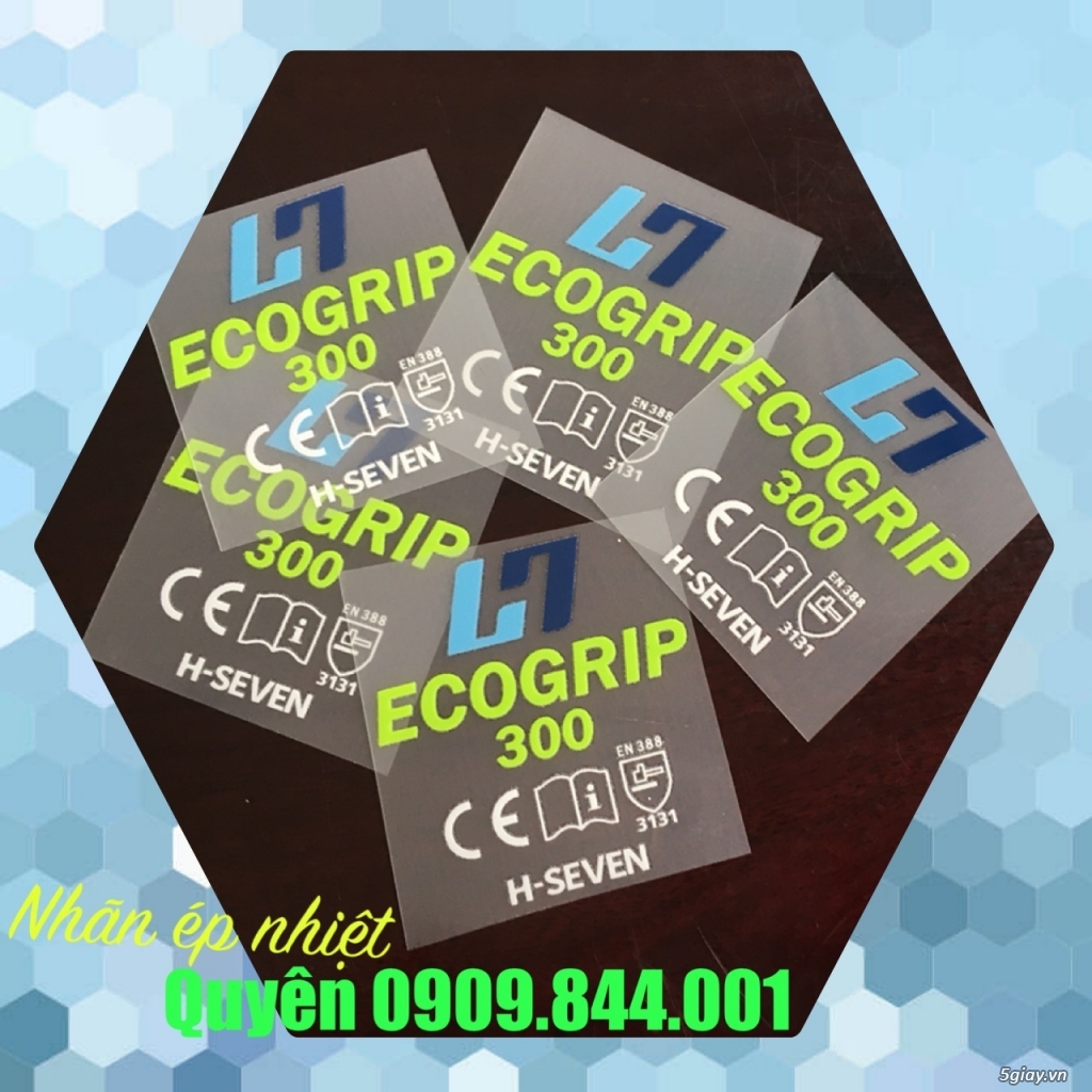 Nhãn ép nhiệt ( tem mác ép nhiệt) - 1