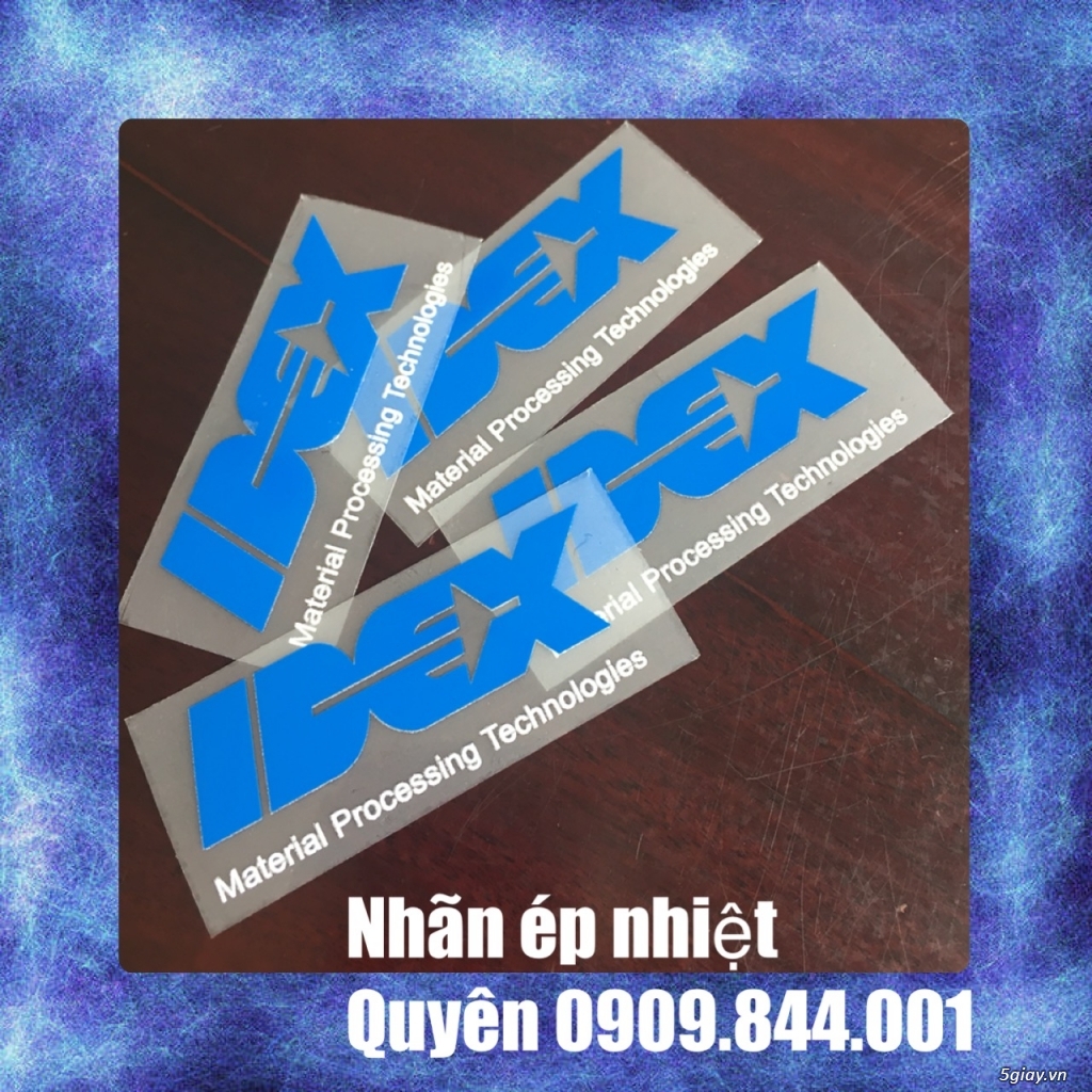 Nhãn ép nhiệt ( tem mác ép nhiệt) - 1