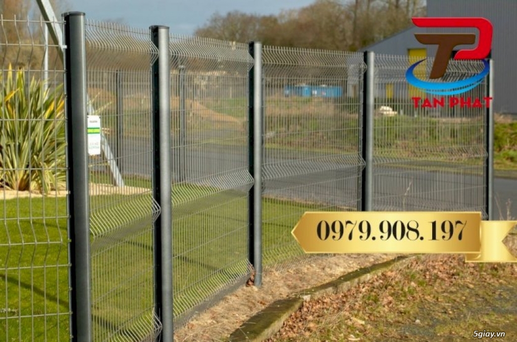 hàng rào lưới thép chấn sóng, hàng rào lưới thép mạ kẽm sơn tĩnh điện - 1