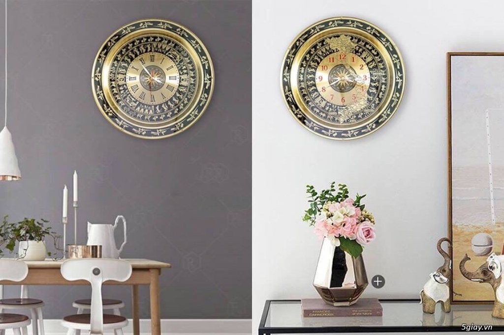 Đồng Hồ Mặt Trống Đồng Đẹp Tinh Xảo Từng Chi Tiết