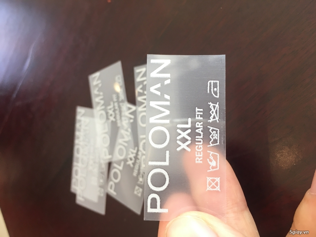 Nhãn ép nhiệt ( tem mác ép nhiệt)