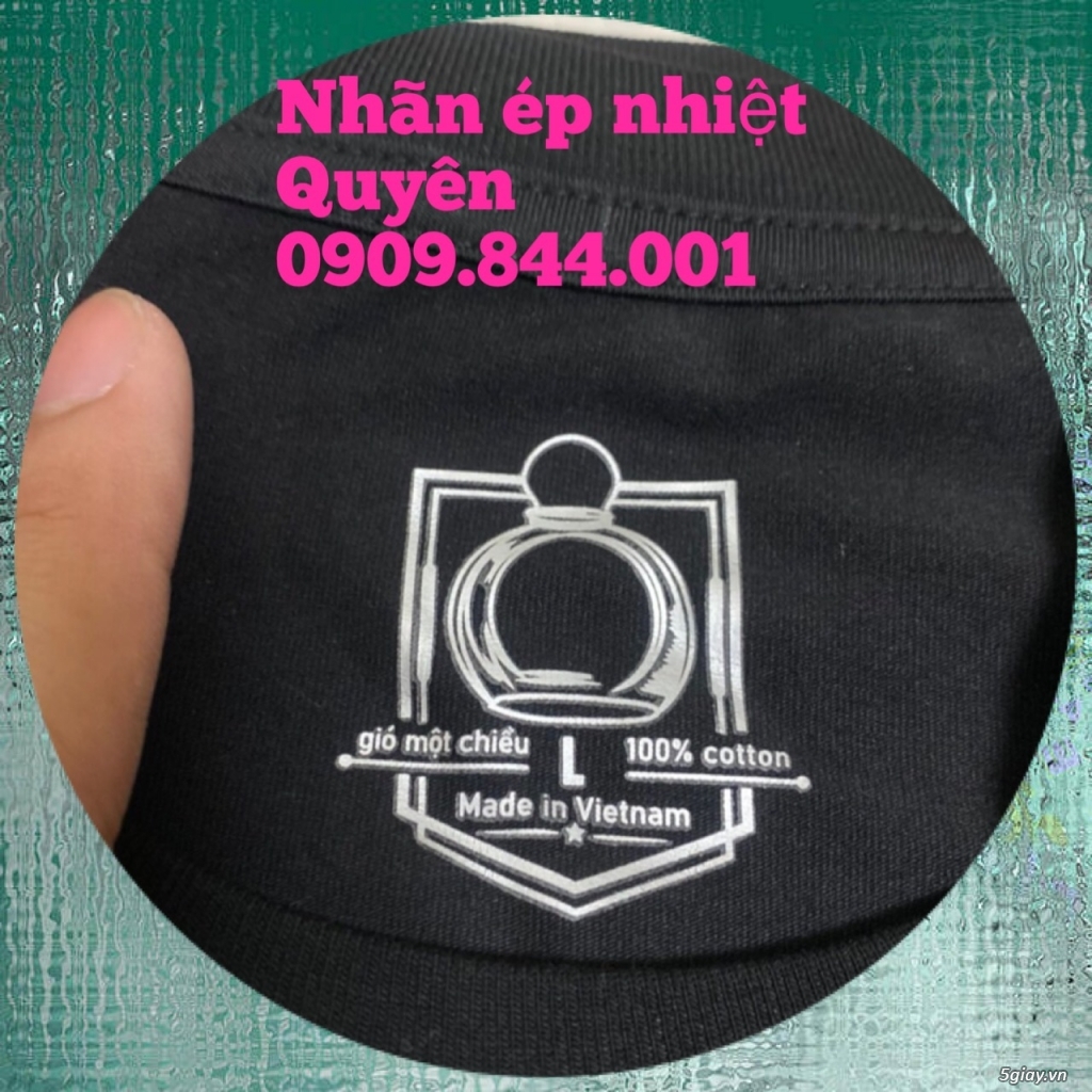 Nhãn ép nhiệt ( tem mác ép nhiệt)