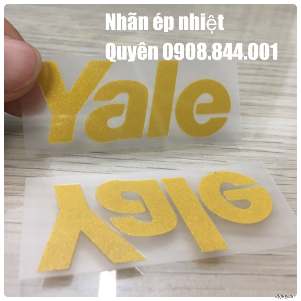 Nhãn ép nhiệt ( tem mác ép nhiệt)