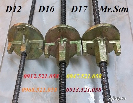 Giá rẻ: Chốt Pin D16 x 50,chốt giáo,đai ốc khoá giáo,ty ren bát chuồn. - 7