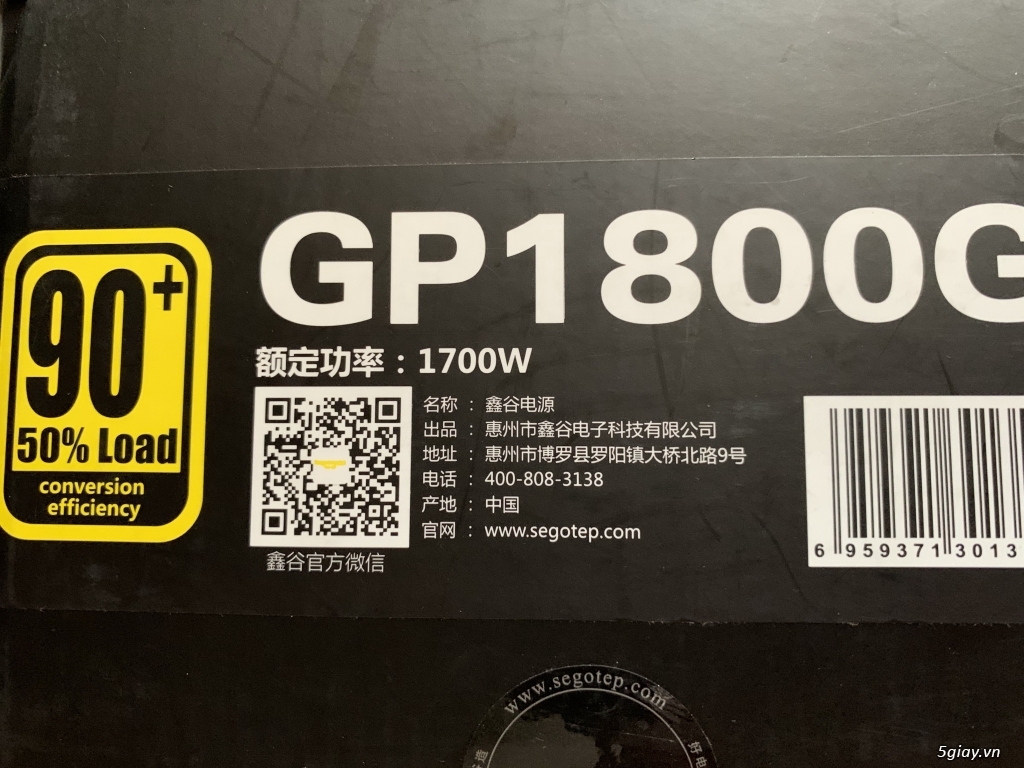 Nguồn Segotep GP 1800G 1700w chuyên dùng