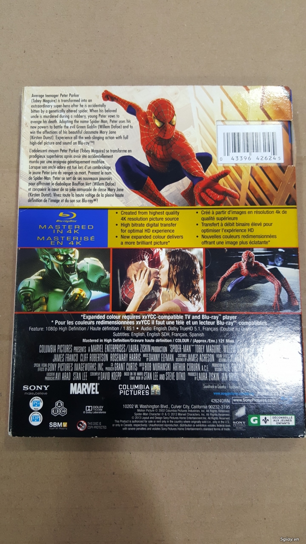 Đĩa Phim Bluray Gốc Người Nhện 2002 - 1