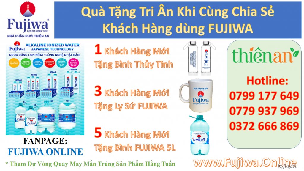 Các Chương Trình Khuyến Mãi Ion Kiềm FUJIWA | 0799 177 649 - 6