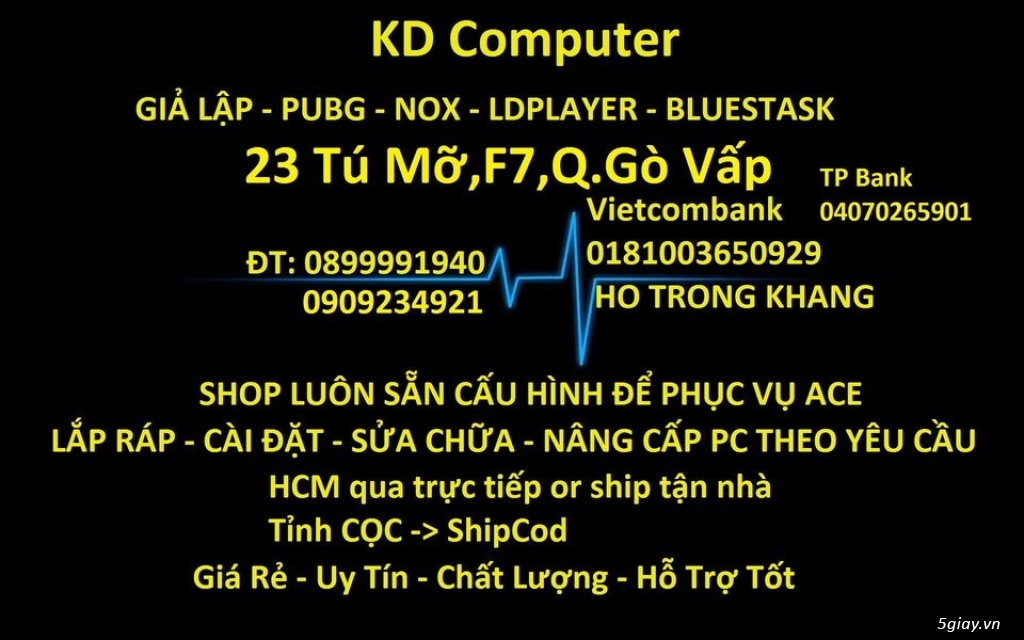 KD Computer - Chuyên PC giả lập Nox - Đồ Họa - Văn Phòng - Game