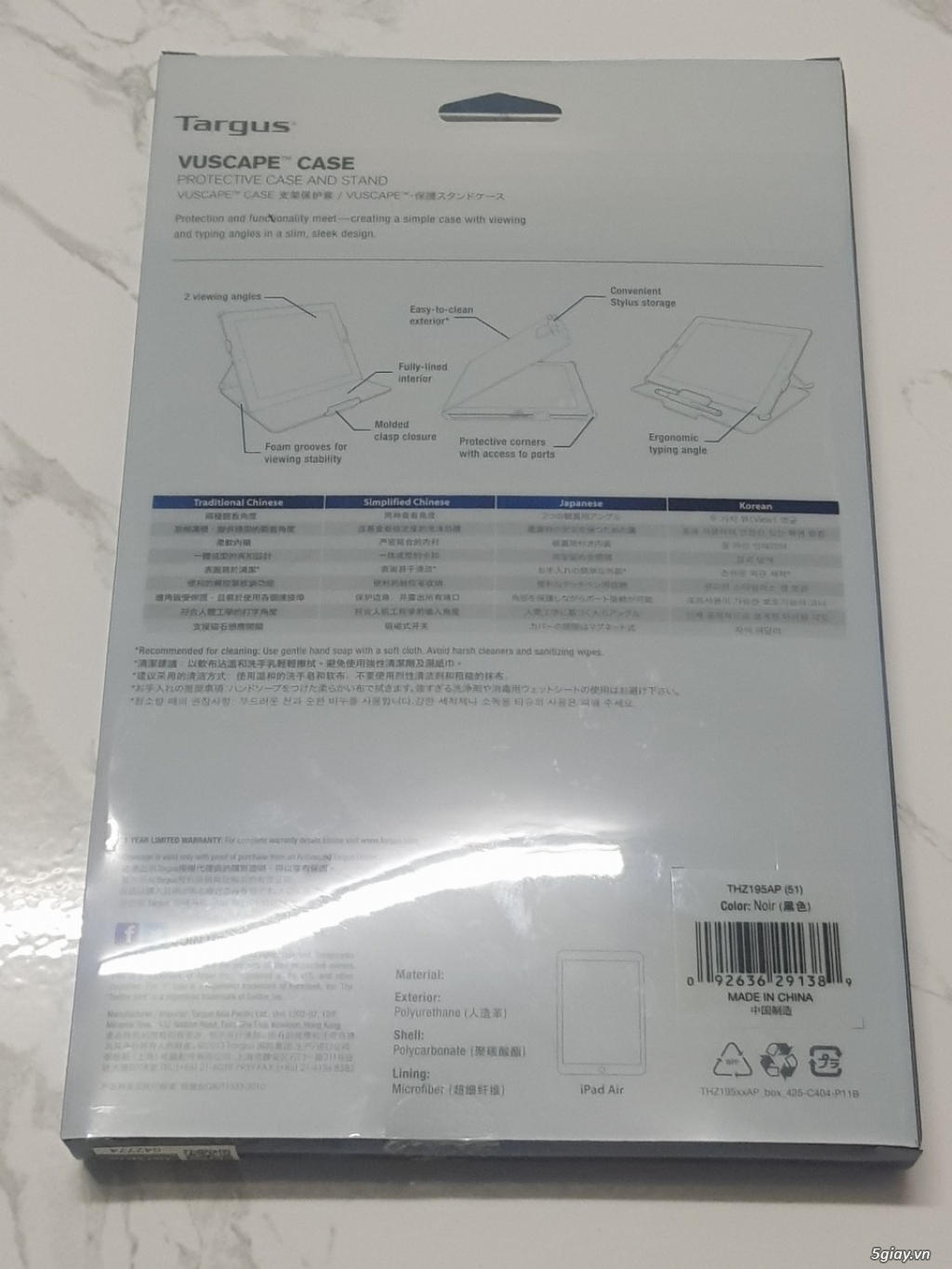 Lên sàn 2 Bao Da Targus Vuscape Dành Cho iPad Air end 22h 25.04.2021 - 1