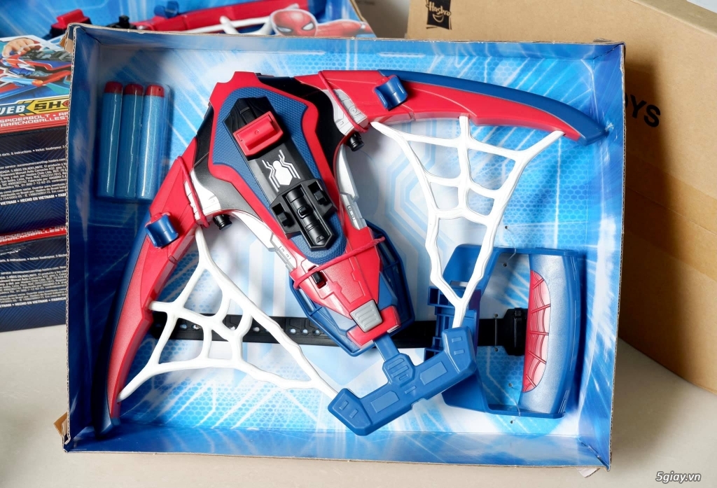 Đồ Chơi NERF Spider-Man Web Shots Spiderbolt Blaster - Hasbro Mỹ - 5