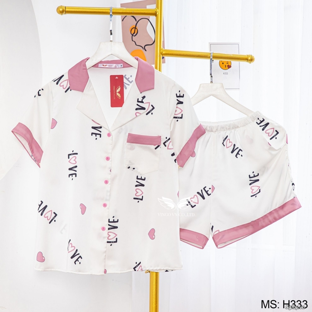 Thời trang cho mùa hè với pijama cộc tay thương hiệu Vingo - 6