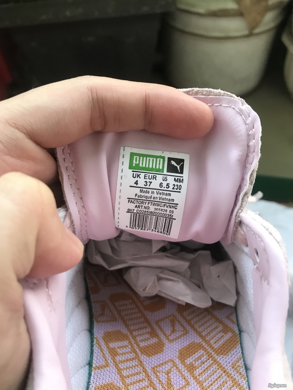 PUMA SUEDE PINK  size 37 cho nữ new 100% - 4