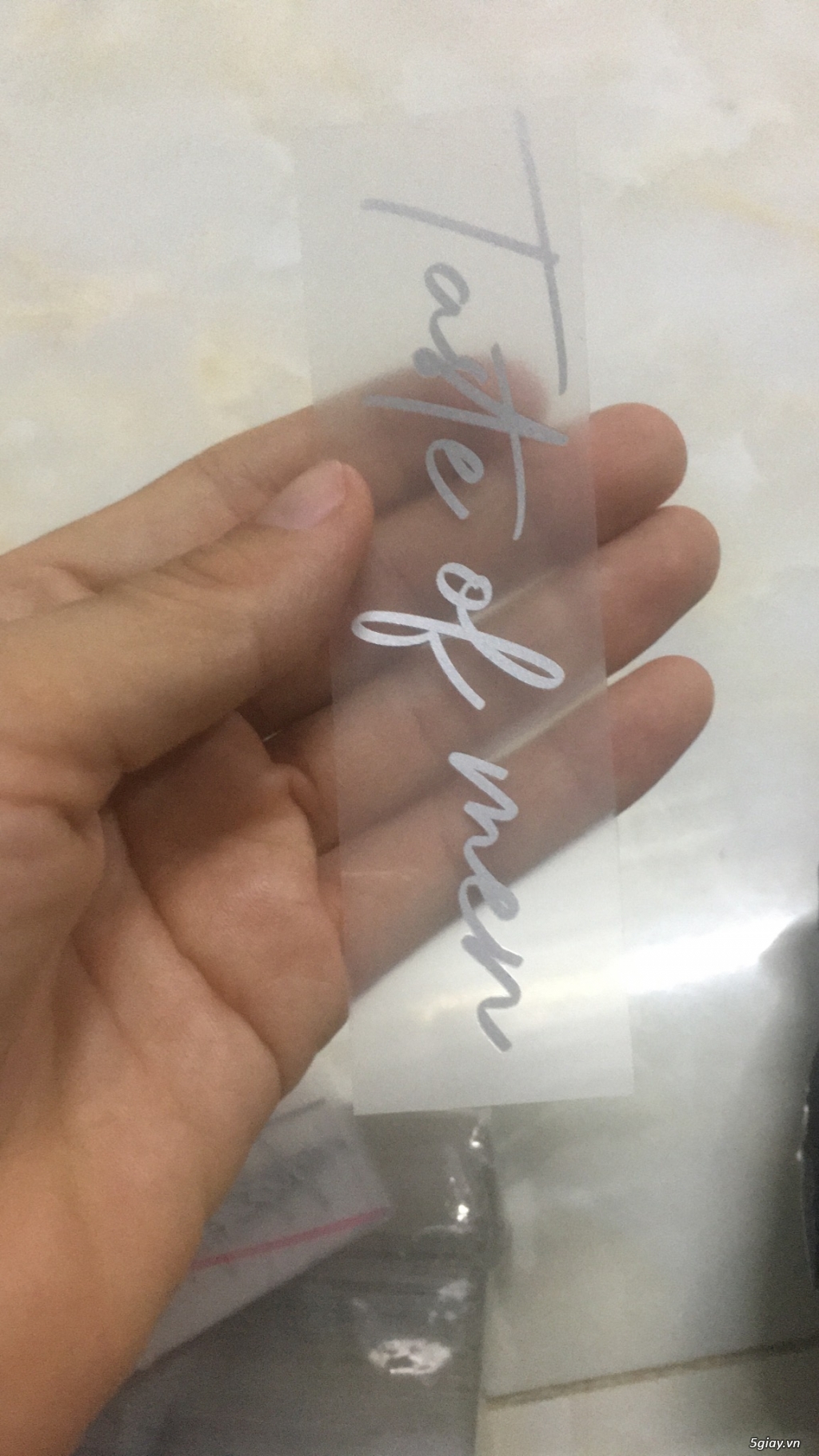 Nhãn ép nhiệt ( tem mác ép nhiệt)