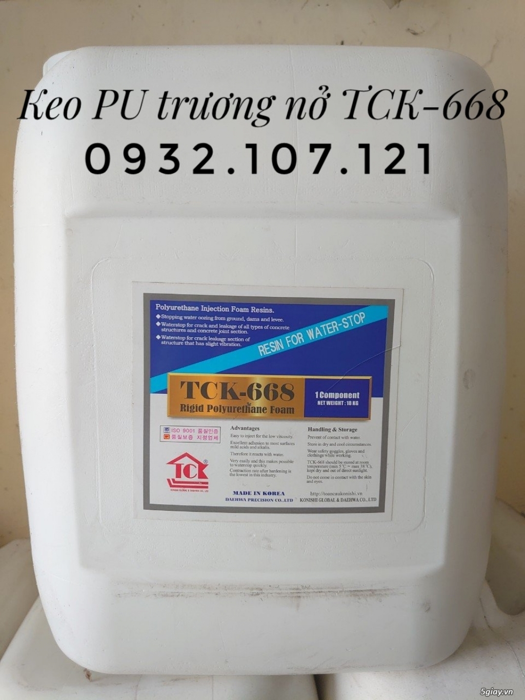 KEO POLYETHANE CHỐNG THẤM HÀN QUỐC TCK-668 UF-3000