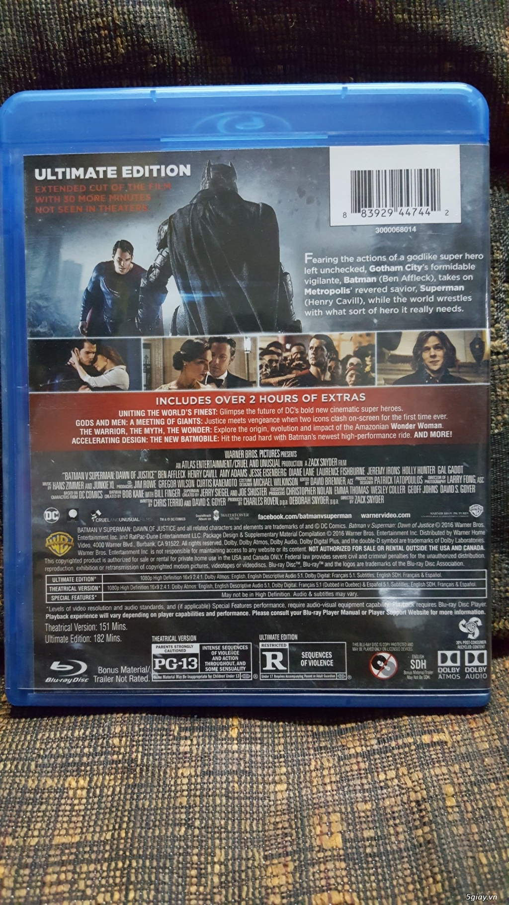 Đĩa Phim Gốc Bluray Batman Vs Superman - 3