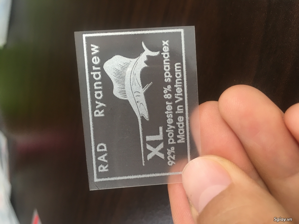 Nhãn ép nhiệt ( tem mác ép nhiệt)