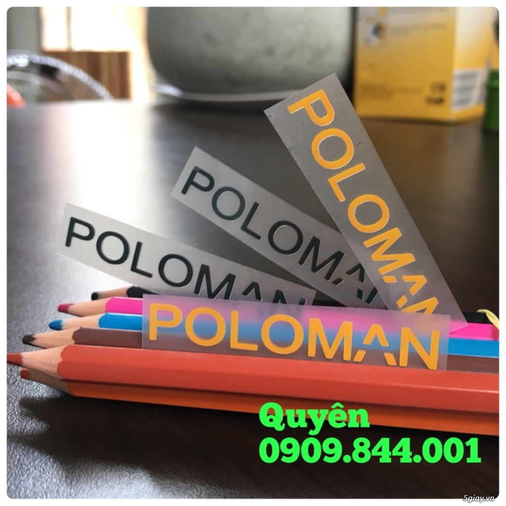 Nhãn ép nhiệt ( tem mác ép nhiệt) - 2