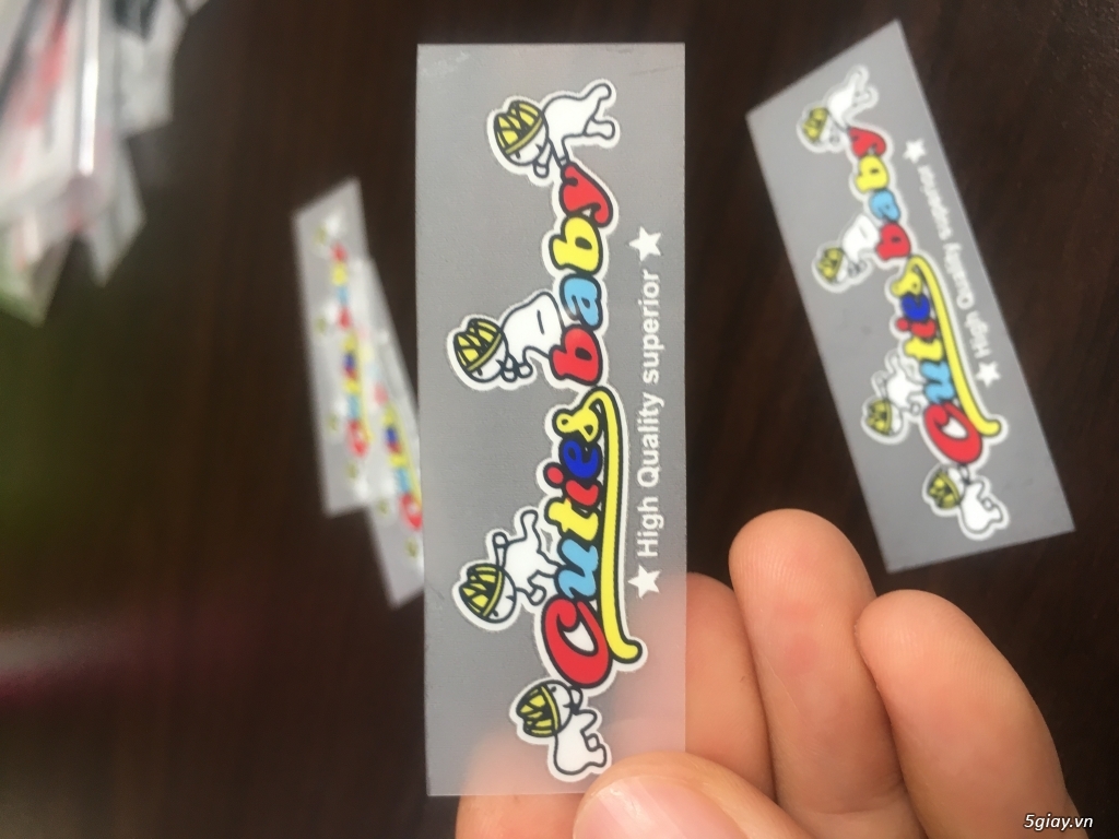 Nhãn ép nhiệt ( tem mác ép nhiệt)