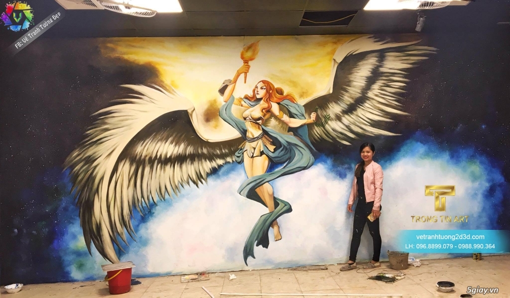 Vẽ tranh tường 3D, tranh tường đẹp - 6
