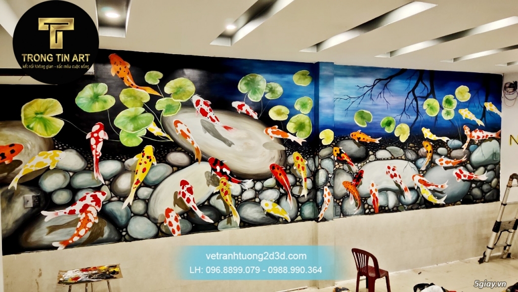 Vẽ tranh tường 3D, tranh tường đẹp - 7