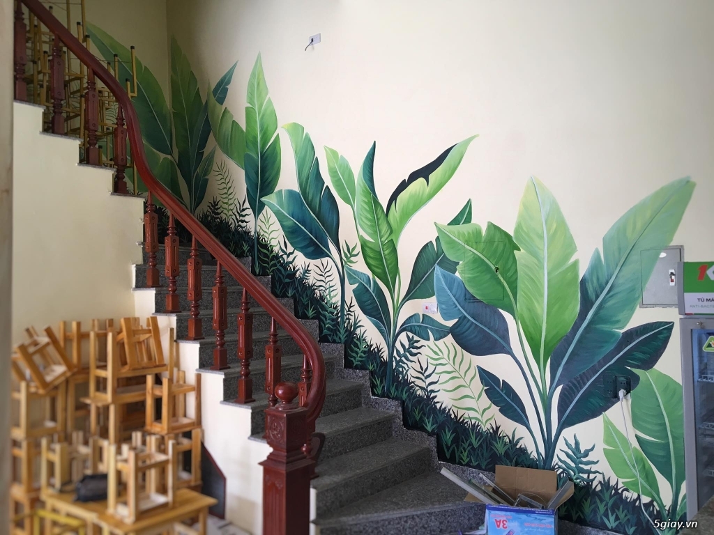 Vẽ tranh tường 3D, tranh tường đẹp - 9