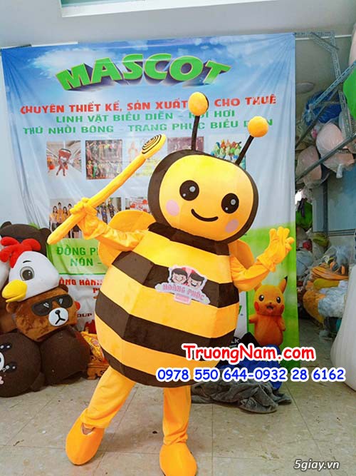 May, bán   cho thuê mascot  con ong  tại  hồ chí minh,  giá rẻ. - 1
