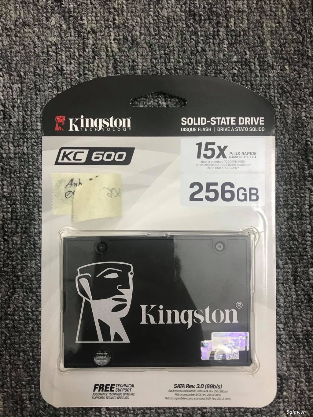 Cần bán ổ SSD Kington  KC600 256Gb