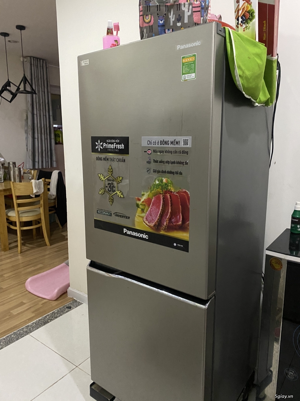 Tủ lạnh panasonic 255l new 98%  NR-BV 289Q - 4