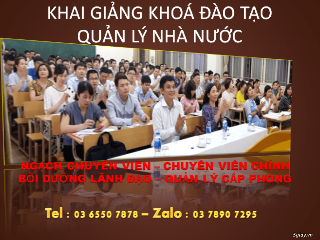 lớp quản lý nhà nước ngạch chuyên viên, chuyên viên chính