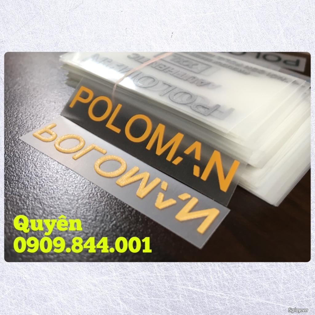 Nhãn ép nhiệt ( tem mác ép nhiệt)