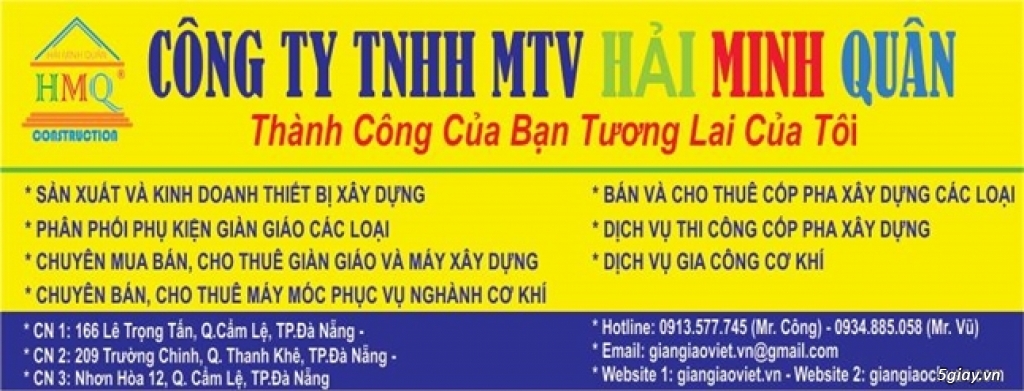 Cho thuê giàn giáo , cây chống nêm tại đà nẵng