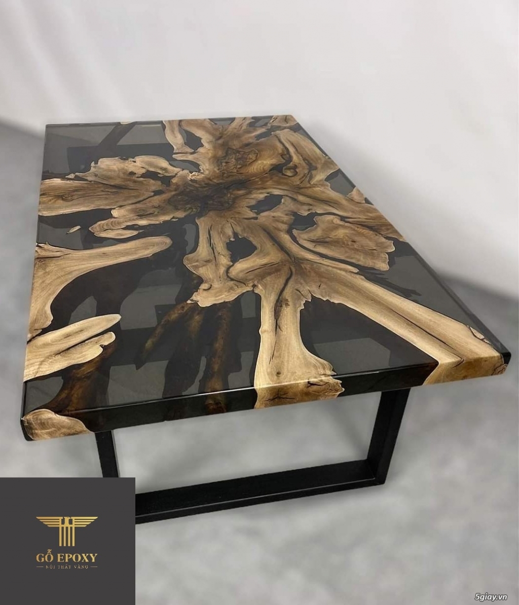 Bàn gỗ epoxy cho ghế Sofa - 2