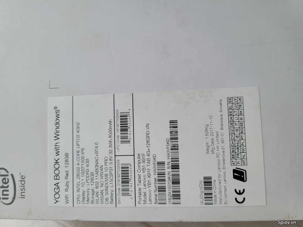 Bán laptop Lenovo yoga Book giá rẻ