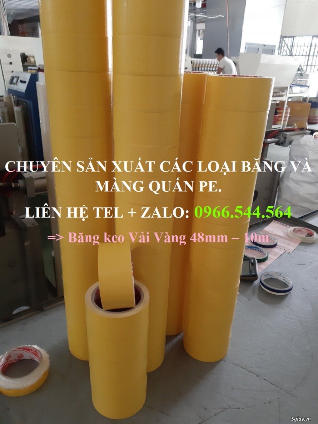 Băng keo vải đa dạng quy cách và màu sắc