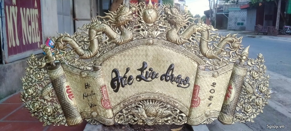 Địa chỉ bán cuốn thư câu đối Đức Lưu Quang bằng đồng mẫu đẹp tại HCM