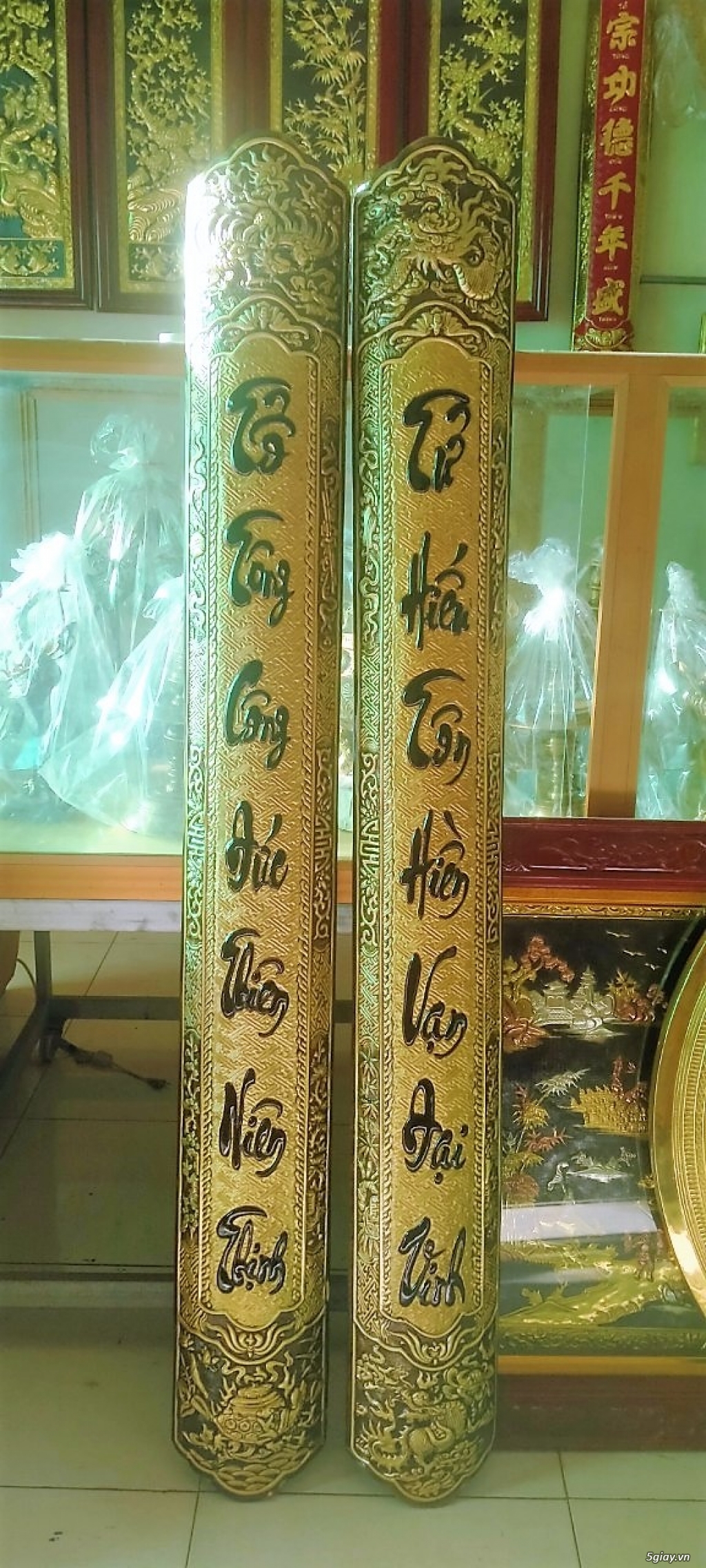 Địa chỉ bán cuốn thư câu đối Đức Lưu Quang bằng đồng mẫu đẹp tại HCM - 1