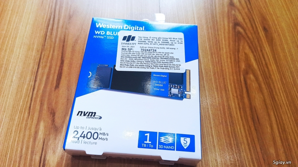 Bán ổ cứng M2 Mvme WD 1TB like new còn BH 5 năm giá bèo - 1