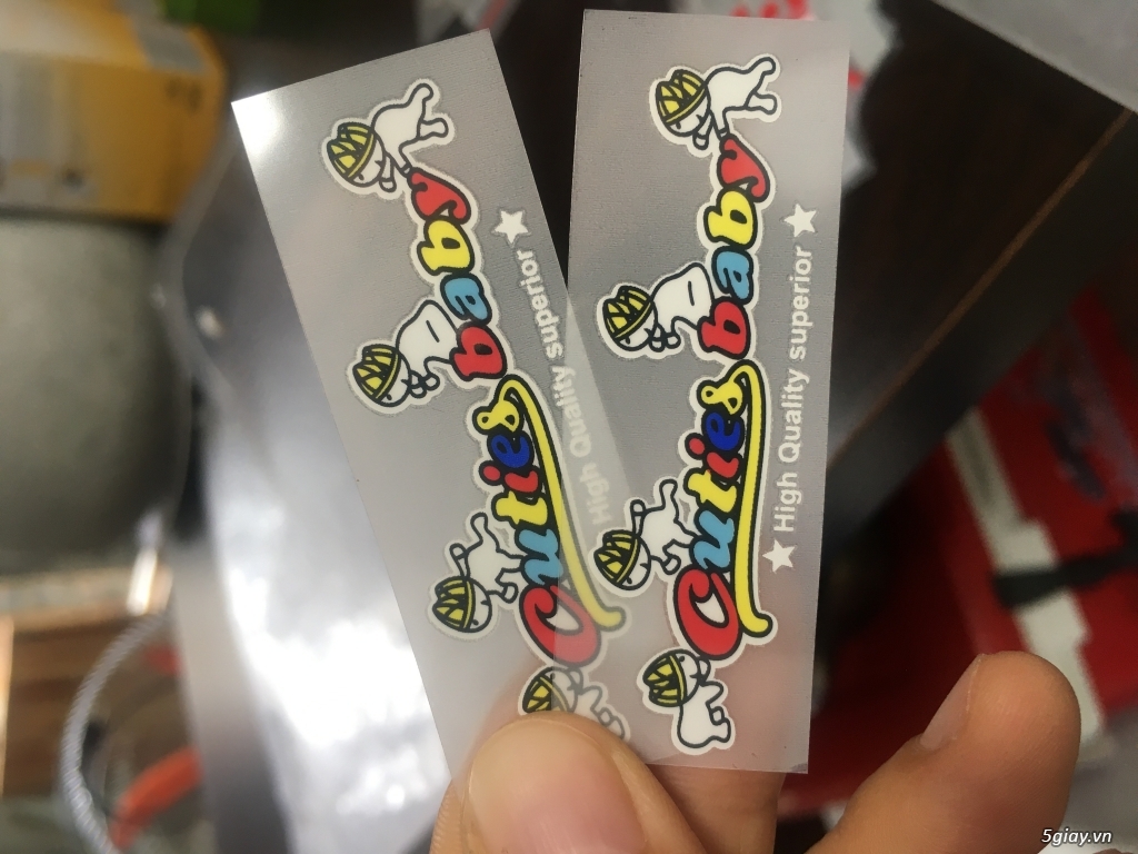 Nhãn ép nhiệt ( tem mác ép nhiệt) - 1