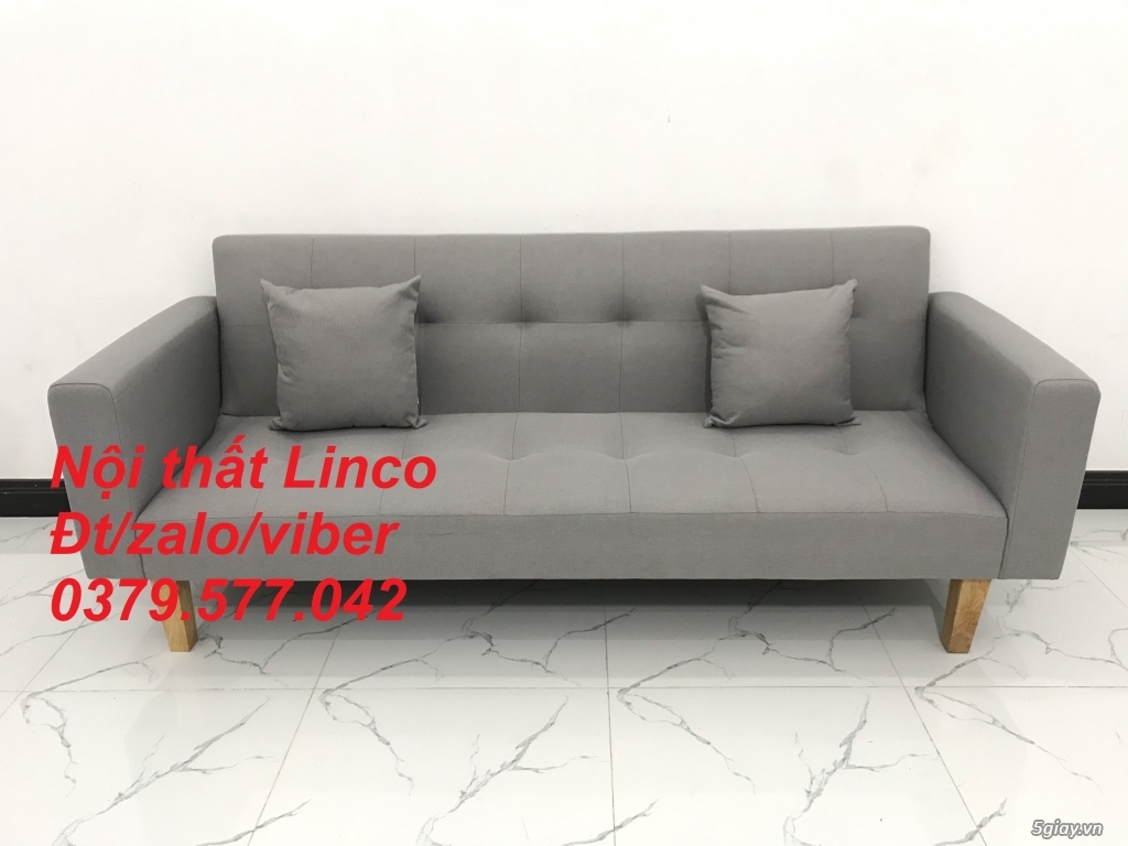 Bộ sofa bed sofa giường băng dài màu xám trắng ghi giá rẻ đẹp An Giang - 4