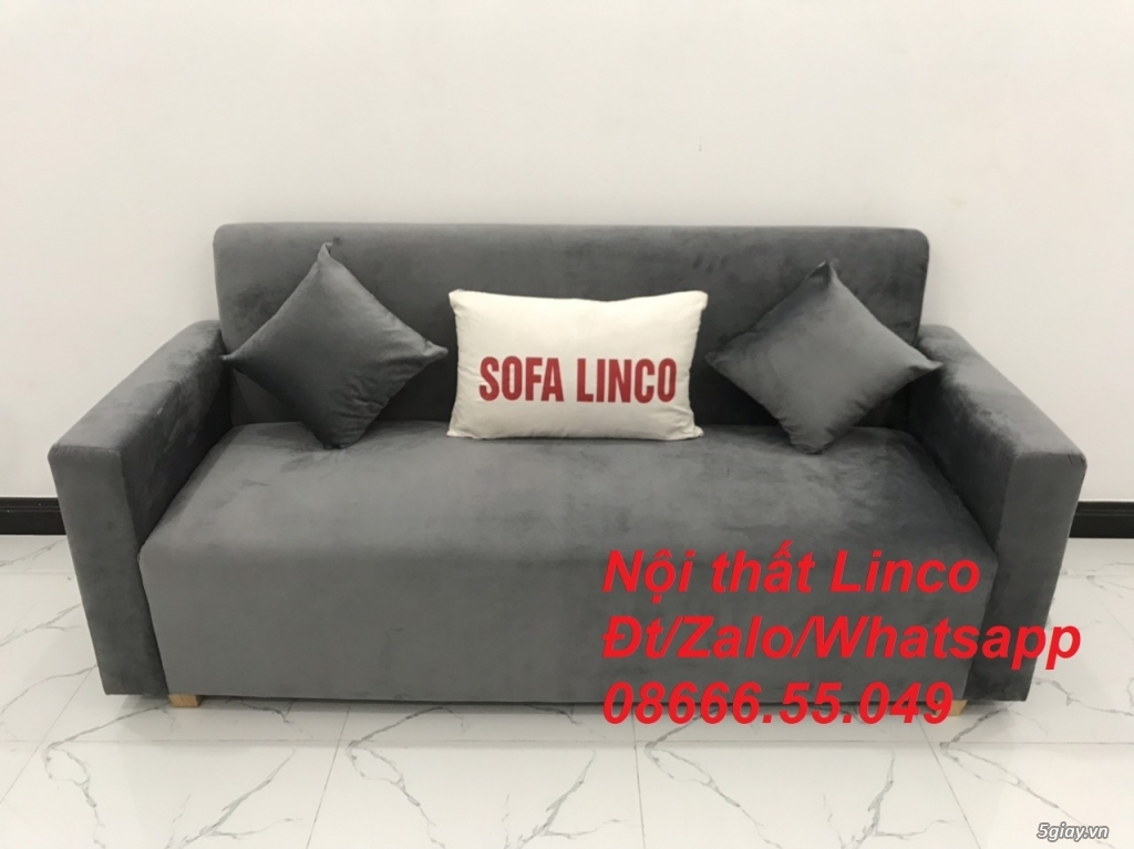 Bộ bàn ghế Sofa băng xám lông chuột giá rẻ đẹp ở Nội Thất Linco Pleiku - 4