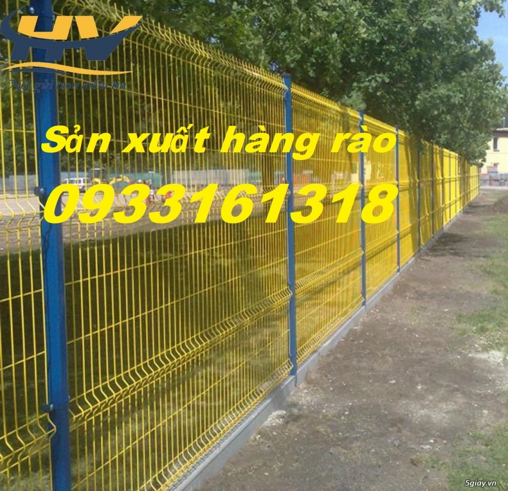 Hàng rào lưới hàn chấn sóng mạ kẽm, hàng rào lưới thép mạ kẽm - 4