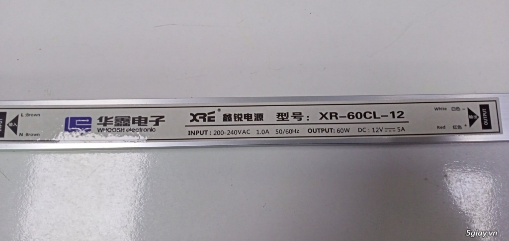 Nguồn điện cây, 12V 4A, XR-48C0-12, Whoosh, hộp điện siêu mỏng