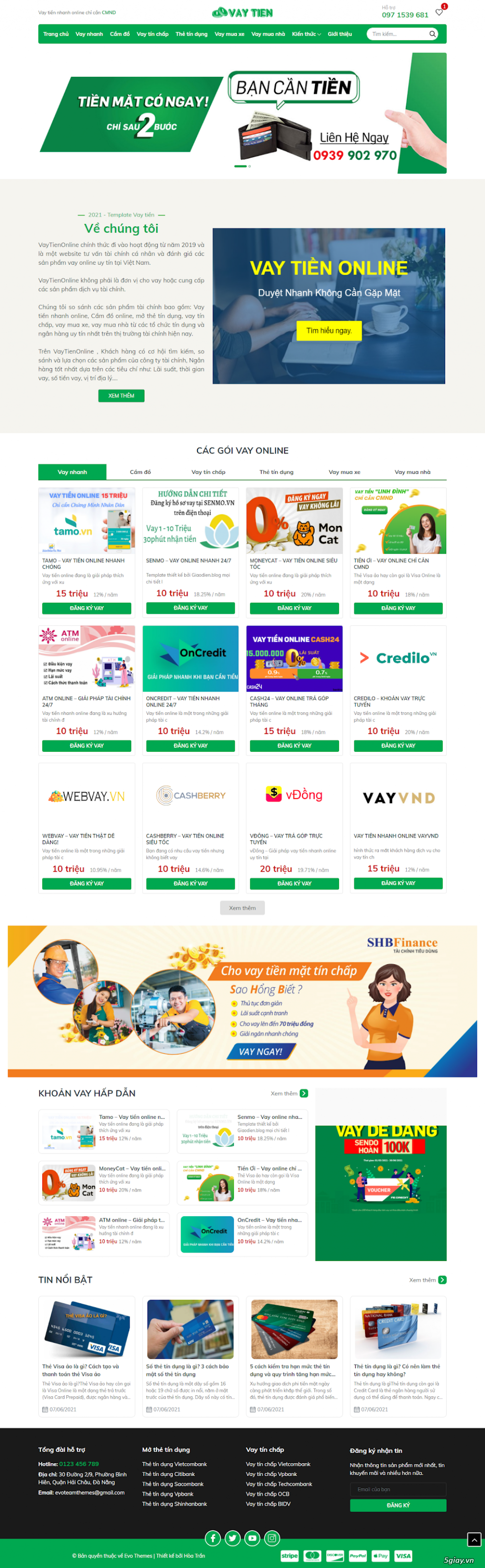Template blogspot bán hàng, bất động sản