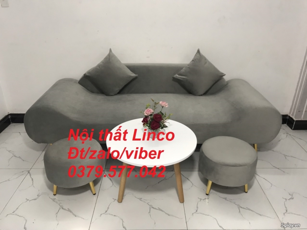 Bộ ghế sopha băng thuyền màu lông chuột,xám tro ghi trắng ở Đắk Lắk - 2